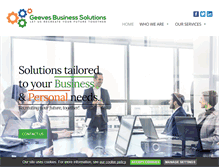 Tablet Screenshot of geevesbusinesssolutions.com